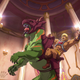 He-Man rides Battle-Cat with his mighty sword raised in Masters of the Universe: Revelation